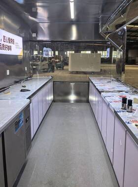 不锈钢网红翼门餐腾飞车摊摆用多功能小吃车夜市美食商场景移动飞