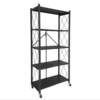 Kitchen supplies without installation folding kitchen storage rack Household supplies Multi-layer microwave oven storage storage rack