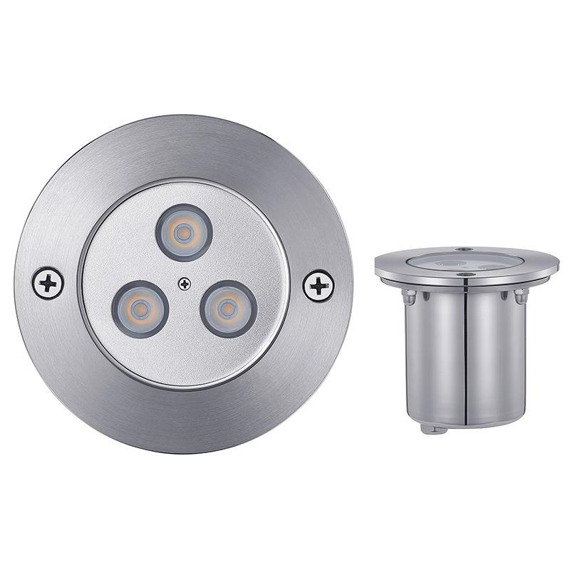 Small power 24V underwater light 12V stainless steel floodlight LED underwater downlight outdoor waterproof spotlight pool light