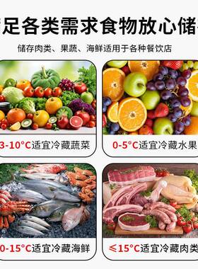 冷藏台商用保鲜厨房奶茶店冷冻平冷操作台卧式平面冰柜