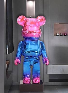 网红橱窗暴力熊大摆件轻奢kaws卡通公仔雕塑客厅电视柜落地装饰品