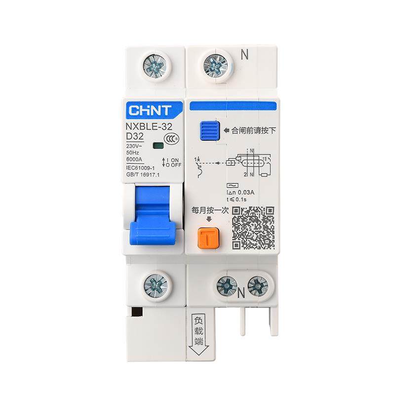 正泰NXBLE-32D型空气开关断路器家用漏电开关保护器2p3p4p32a63a - 图3