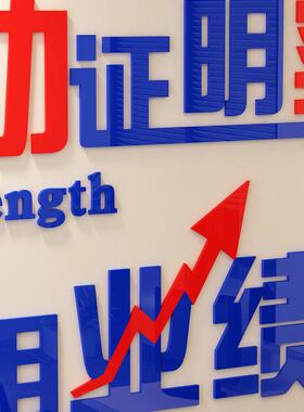 员工激励标语3d立体压克力字画 画企业文化墙布置办公室装饰励志