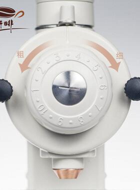 鲨齿小钢炮商用磨豆机手冲咖啡家用鬼齿78mm镀钛电磨干磨