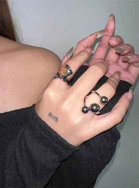 新款圆球戒指时尚气质小