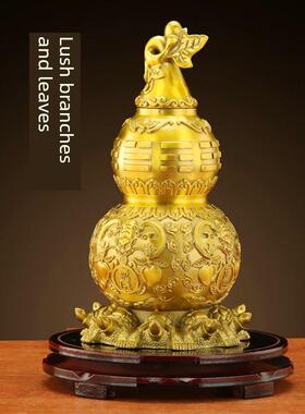黄铜葫芦饰品镇百府葫芦开盖中空大客厅财富办公室入口装饰