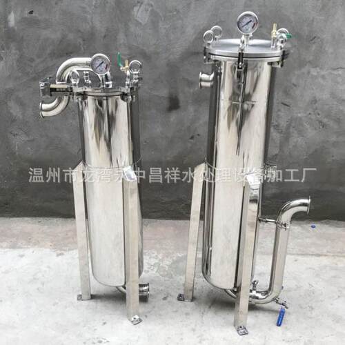 温州厂家供应润滑油过滤器柴油过滤DN50平盖法兰2号布袋式过滤器 - 图2