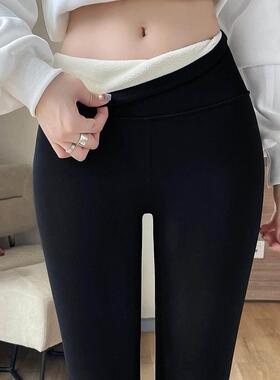 鲨鱼裤女秋冬2025新款无痕三件套一体加绒加厚大码保暖外穿瑜伽裤