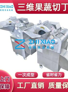 不锈钢大蒜切粒机果蔬切块切丁设备商用猕猴桃切果粒机