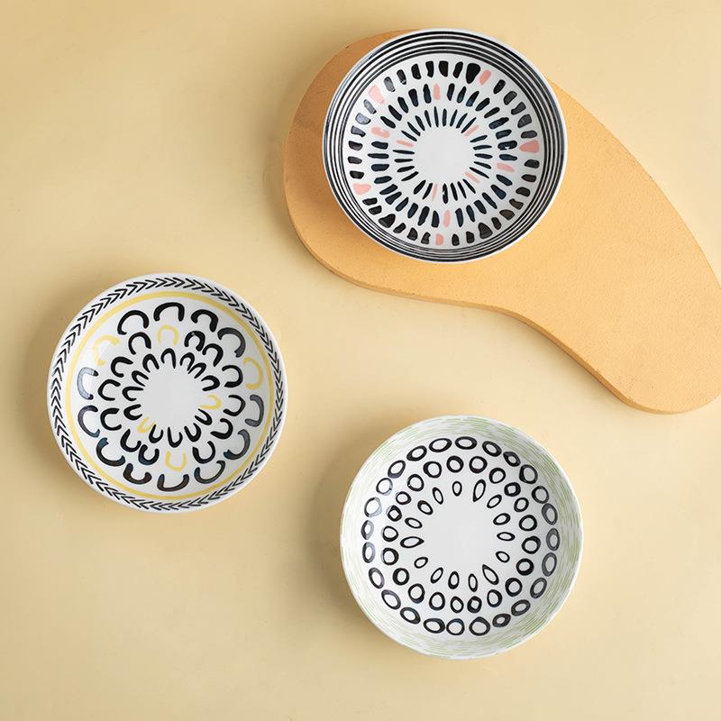 亚马逊陶瓷猫碗罐头碗零食盘幼猫专用碗猫咪食盆小猫小宠仓鼠食盒 - 图0