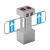 Vertical swing gate dual movement stainless steel intelligent fingerprint recognition school community access control attendance system wing gate