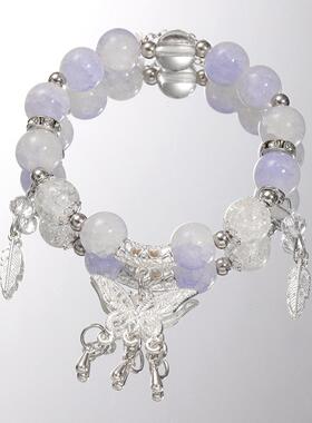 Butterfly Bracelet跨境爆款高级感琉璃蝴蝶串珠手炼女闺蜜礼物