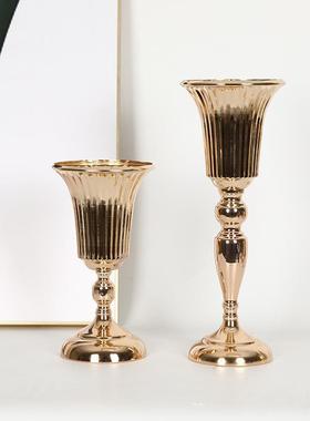 创意婚礼现场布置花器酒店酒吧餐厅餐桌装饰花瓶居家客厅工艺摆件