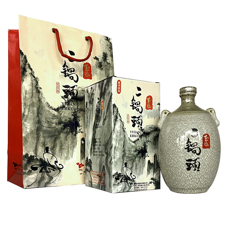 2006年玉山二锅头高粱酒54度750ml*4瓶清香型白酒年份老酒礼盒装