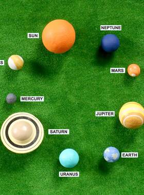 高新品宇宙真48791星球模八大行星太阳系行星型玩具仿摆件桌面创