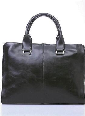 briefcase men hand bag tote business leather handbag公文包男