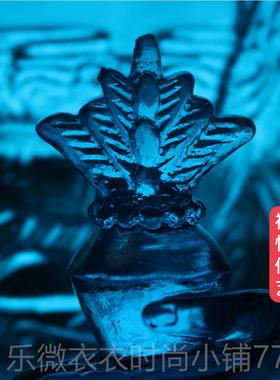 新款禅悦艺古琉璃药师佛光如来佛像摆件家佛用供奉法工艺用品蓝王