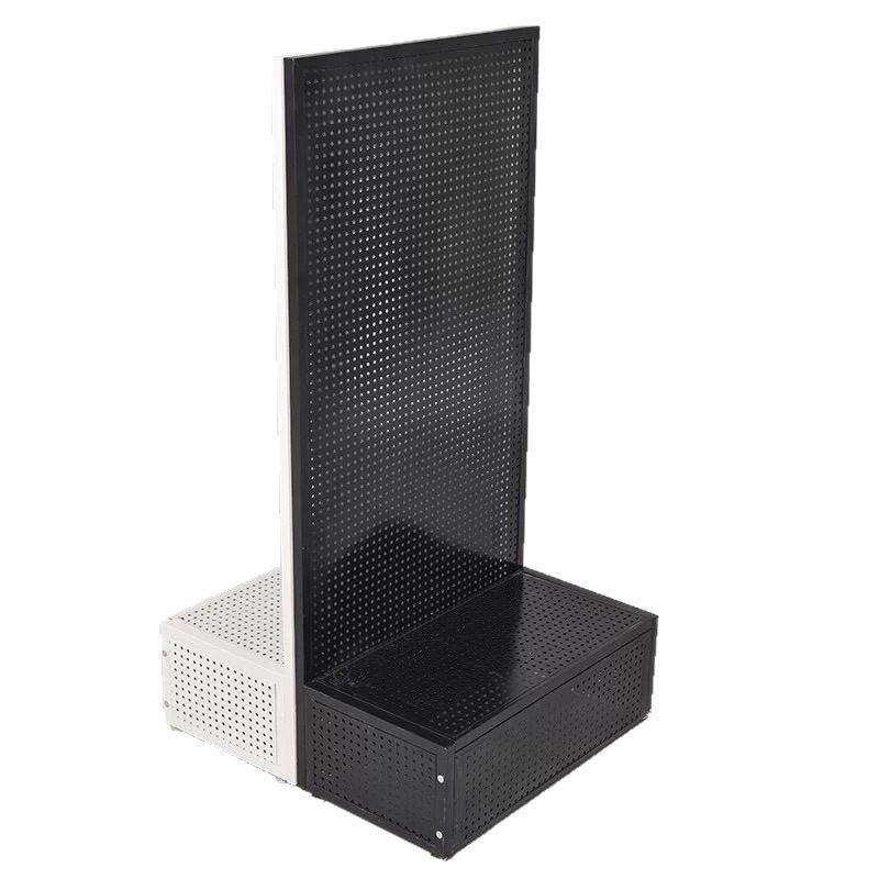 Perforated board shelf floor-standing storage mobile phone jewelry display rack hardware tool hanging board storage storage without punching