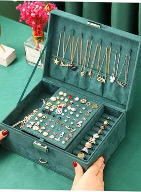 earrings necklaces jewelry storage box large 首饰收纳盒
