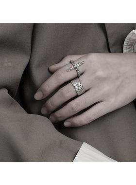 JFT保色真空电镀金色个性指环