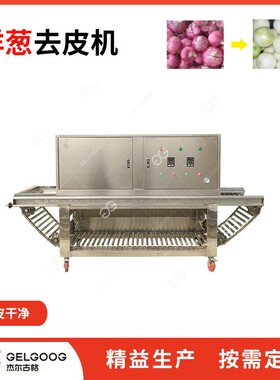 链条式洋葱脱皮机械全自动连续式圆葱洋葱去皮设备洋葱去皮机