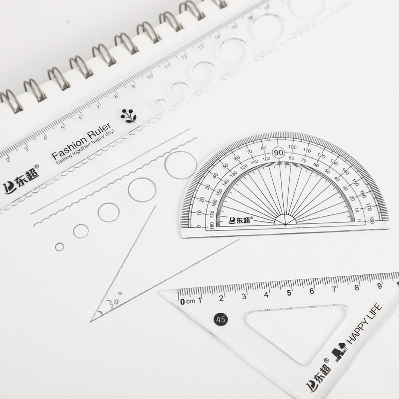 中小学生直尺套尺多功能三角板尺子小学生测量儿童绘图文具用品 - 图1