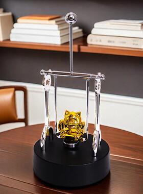 招财猫入户门口鞋柜钥匙收纳装饰品摆件客厅家居礼品永动机暴力熊