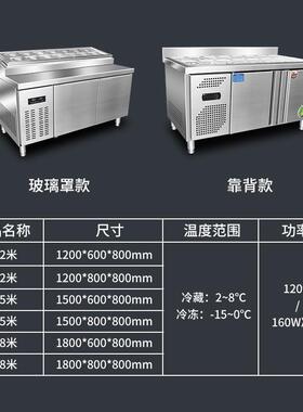 沙拉台冷藏商用开槽水果捞冰柜展示柜保鲜披萨工作台小菜冰箱出口