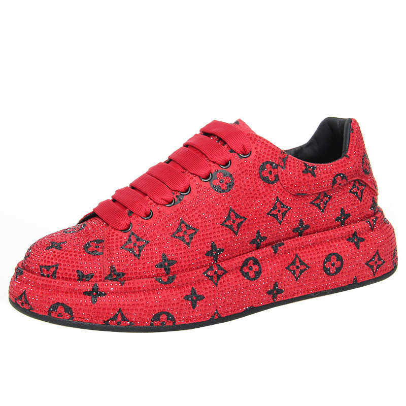 日系时装男鞋老爹鞋帅气炸街满钻印花鞋青年夜店小伙理发师增高鞋,淘宝优惠券,粉丝福利购,淘宝优惠卷