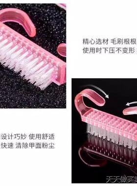 Dust cleaning nail brush, translucent horn brush, small-size