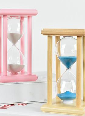 60礼物创意儿童时间刷牙摆件3/30摔防分钟计时器/15个性实用沙漏/