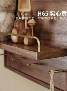 电表箱盒遮挡网红装饰画横竖款配电闸箱挂画轻奢开门式实木置物架