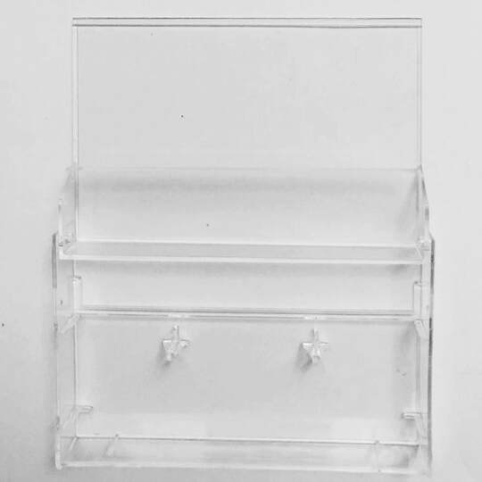 Brand new standard recording square corner tape outer box, highly transparent thickened hard box, ready-made tape box without clamping feet 1.7cm