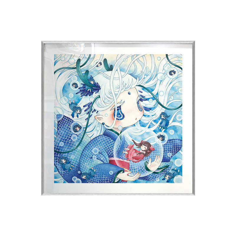 日本动漫装饰画金田凉子潮流艺术Ryoko Kaneta版画龙宫二次元挂画 - 图3