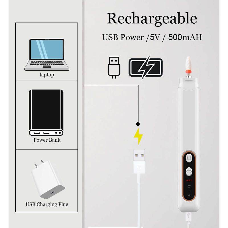 便携式电动磨甲器多功能指甲打磨笔修甲磨甲机美甲打磨机工具套装,淘宝优惠券,粉丝福利购,淘宝优惠卷
