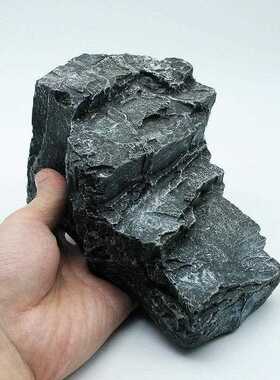 直销新款小号乌龟爬虫两栖晒台岩石爬坡 石头龟台 鱼缸乌龟缸假山