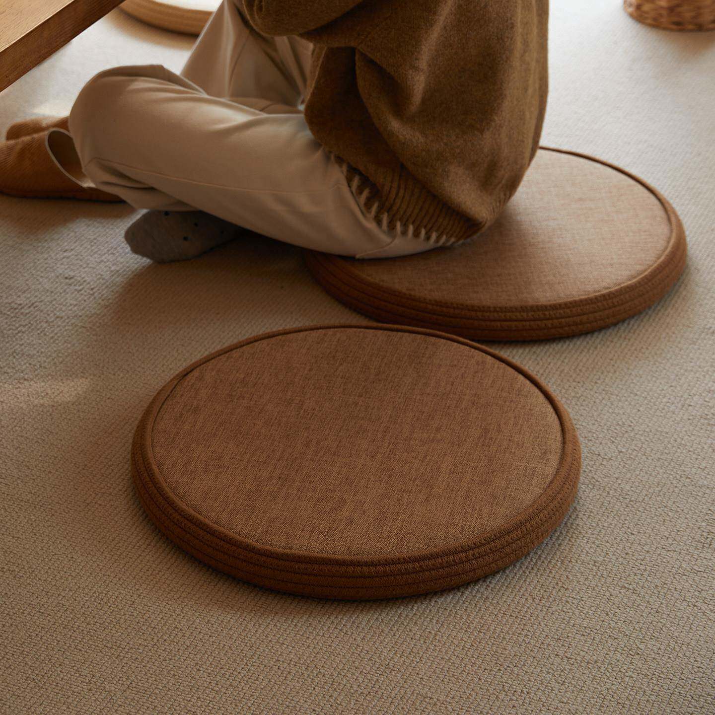 Tatami cushion round futon cushion household floor mat cushion carpet floor bay window cushion meditation cushion