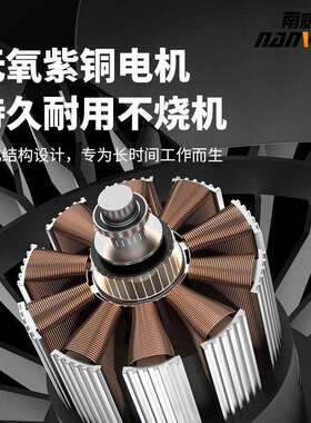 南威锂电风扇电风扇大风力强风工业风扇户外风机带LED灯野外露营