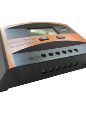 直销12V/24V自动识别电压10A20A30A40APWM太阳能控制器LCD屏