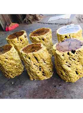 枣木墩子原木树桩实木树墩根雕茶几凳子茶凳圆凳花架艺术奇石底座
