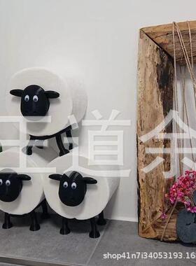 跨境新款创意绵羊纸巾盒可爱卡通家居客厅简约茶几餐桌儿童家用纸