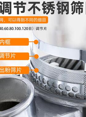 富力粉碎机流水式打粉机超细研磨机材三七店商用磨粉机