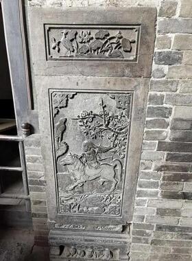 加厚款王家大院非遗金石传拓砖雕刻飞马报喜文创礼品研学拓片刻板