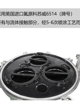 不锈钢袋式过滤器衬四氟耐酸耐温过滤机化工液体杂质过滤设备