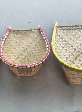 纯手工竹编簸箕、畚斗，乔迁、家用