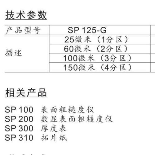 德国高科HTechMT SP125 粗糙度比较板 - 图3