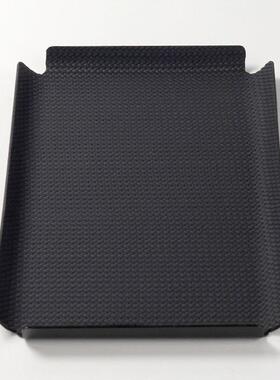 极简托盘高端皮革金属几何编织纹理样板房客厅茶几轻奢装饰品摆件