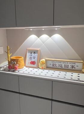 钥匙收纳玄关摆件进门装饰轻奢高档相框画入户摆台画客厅乔迁礼物