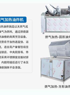方形电加热油炸机全自动鸡米花鸡排薯条油炸锅自动控温油炸设备