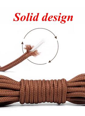 1 Pair Classic Solid Round Shoelaces Durable Polyester Shoe